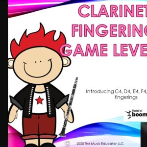 Clarinet Fingering Game Level 1