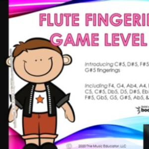 Flute Fingering Game Level 4.1